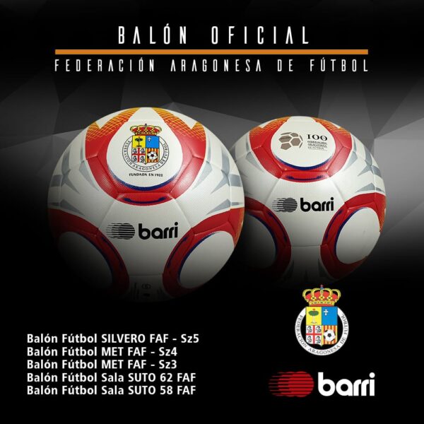 balon barri de futbol sala oficial federacion aragonesa de futbol
